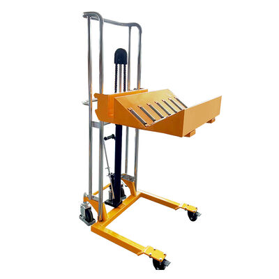 SINOLIFT PV Manual Hydraulic Roll Handling Stacker for Paper & Film Rolls