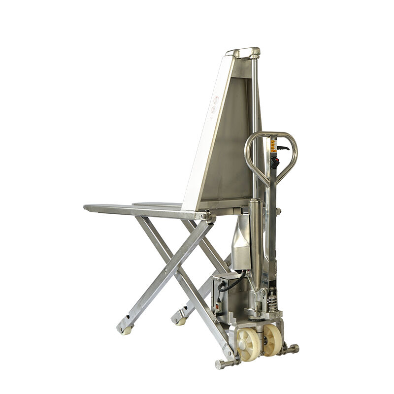 SINOLIFT EHLT15S-I Stainless Steel High Lift Hydraulic Pallet Truck | 304 Stainless Steel | 800mm Max Lift | Electric & Manual Mode | For Food, Chemical, Medical Industries
