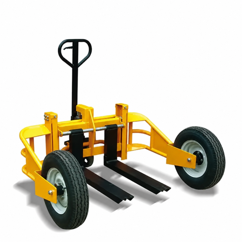 1250kg Hydraulic Manual All Terrain Pallet Truck Loading Capacity 2750LBS