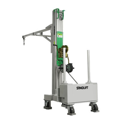 BS01 Balanced Counterweight Χειροκίνητος γερανός βαρούλκου 150kg, κινητός γερανός δαπέδου με αντίβαρο & περιστρεφόμενο άγκιστρο, για κατασκευή εργαστηρίου αποθήκης